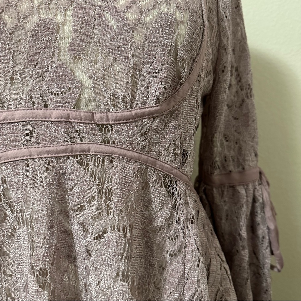Free People‎ Ruby Lace Mini Dress Sz M - Picture 9 of 11